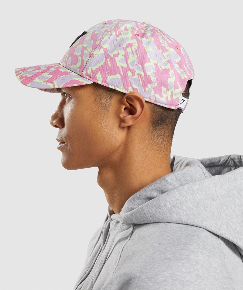 Men's Gymshark Sharkhead Caps Pink | USA  0612-BQDOL