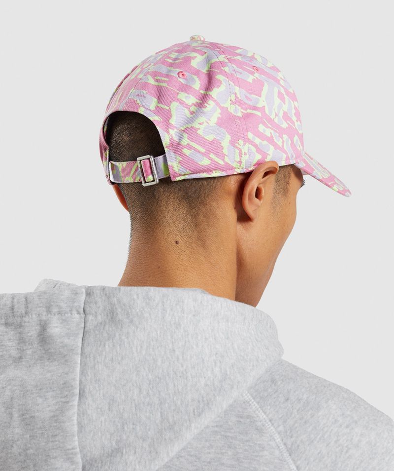 Men's Gymshark Sharkhead Caps Pink | USA  0612-BQDOL