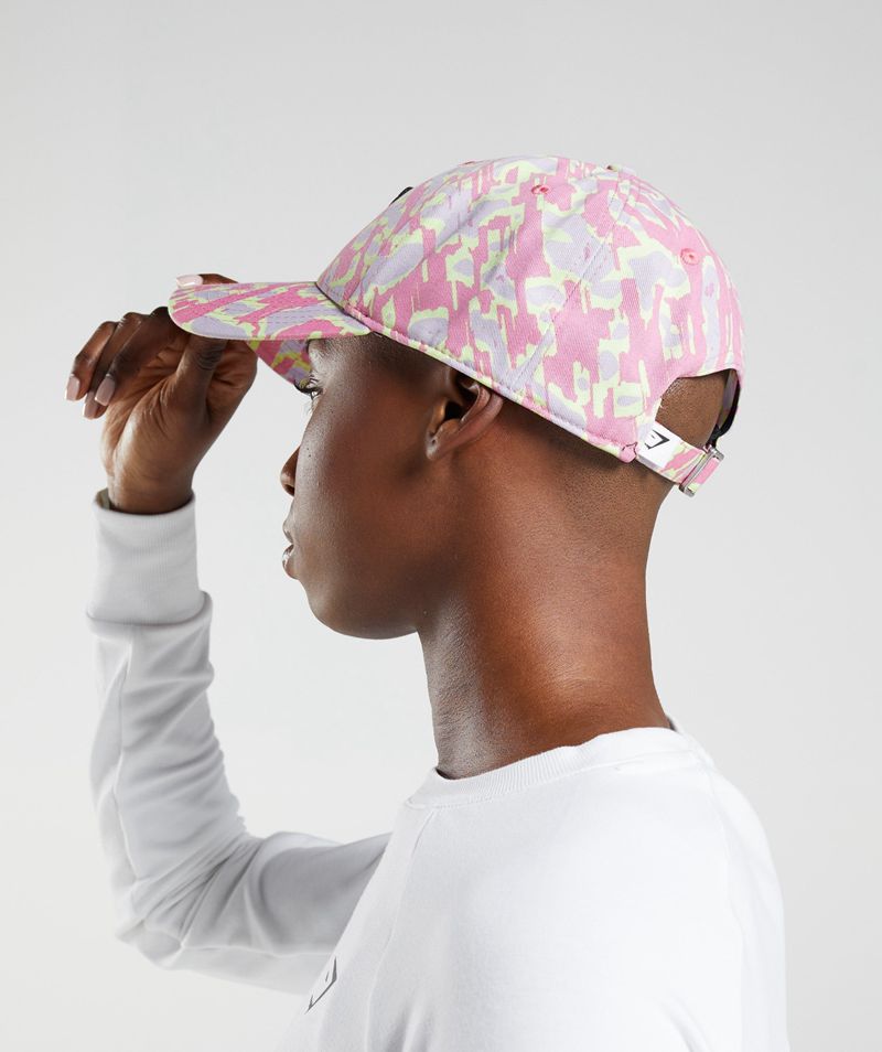 Men's Gymshark Sharkhead Caps Pink | USA  0612-BQDOL