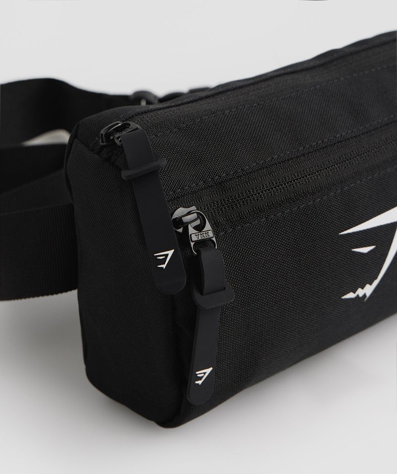 Men's Gymshark Sharkhead Cross Body Bags Black | USA  5230-BHOCR