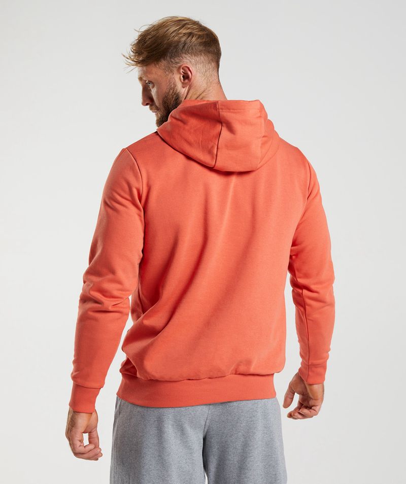 Men's Gymshark Sharkhead Infill Hoodie Red | USA  6975-ZPNDS