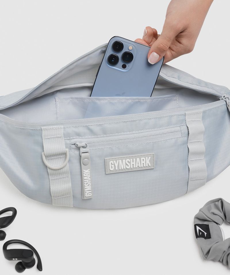 Men's Gymshark Sleek Sling Bags Light Grey | USA  3619-RASHZ