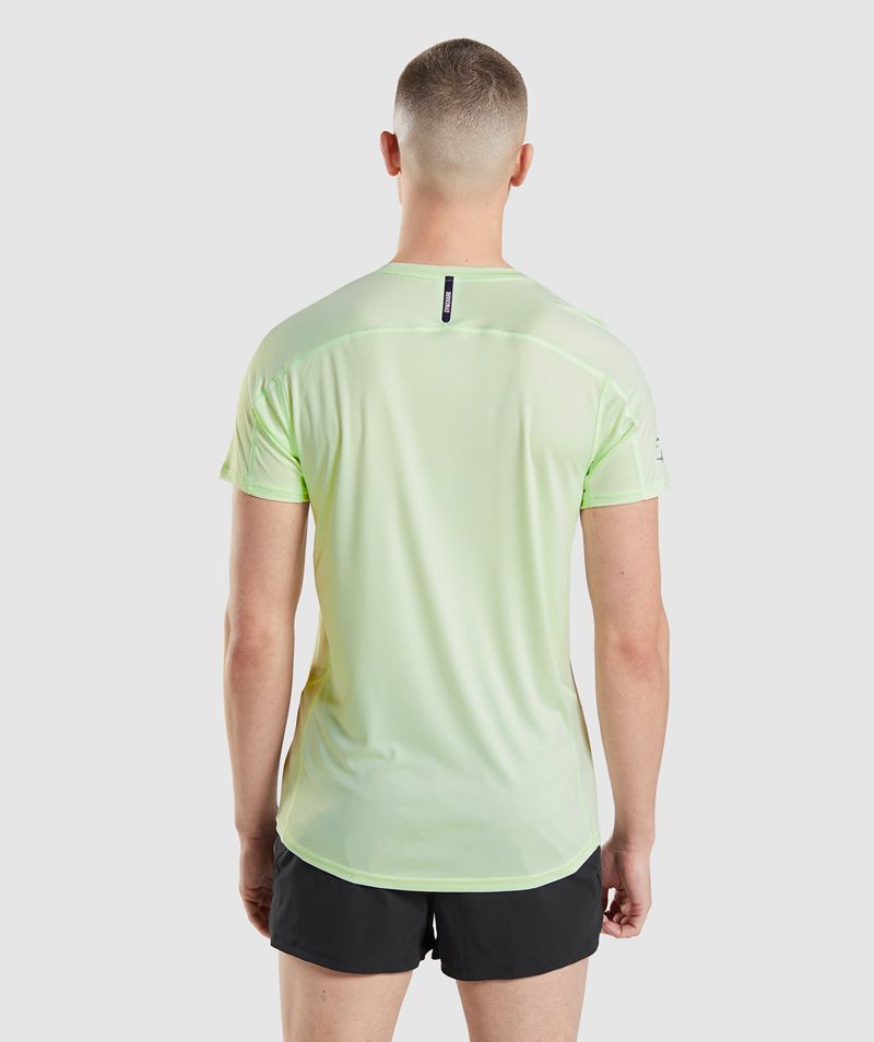 Men's Gymshark Speed Evolve T-Shirts Green | USA  5210-OHWFU