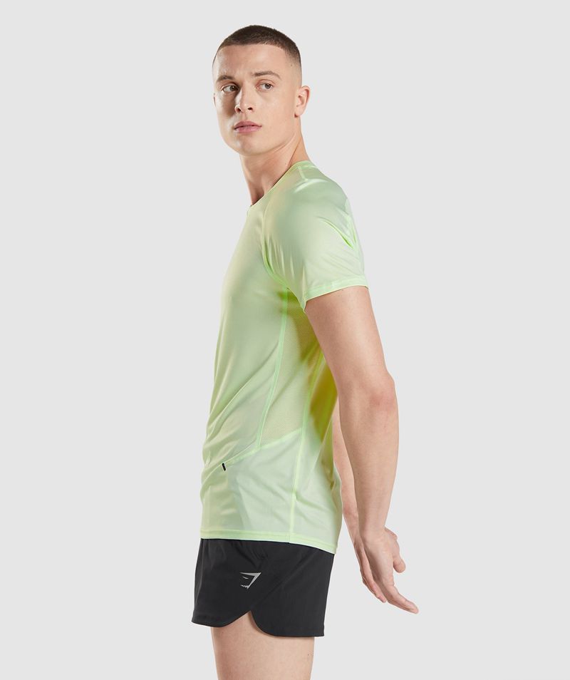 Men's Gymshark Speed Evolve T-Shirts Green | USA  5210-OHWFU