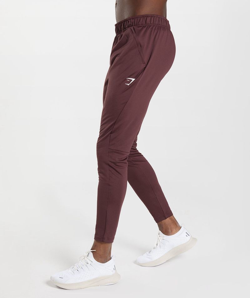 Men's Gymshark Sport Joggers Burgundy | USA  7401-XNGTE