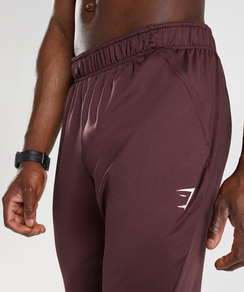 Men's Gymshark Sport Joggers Burgundy | USA  7401-XNGTE