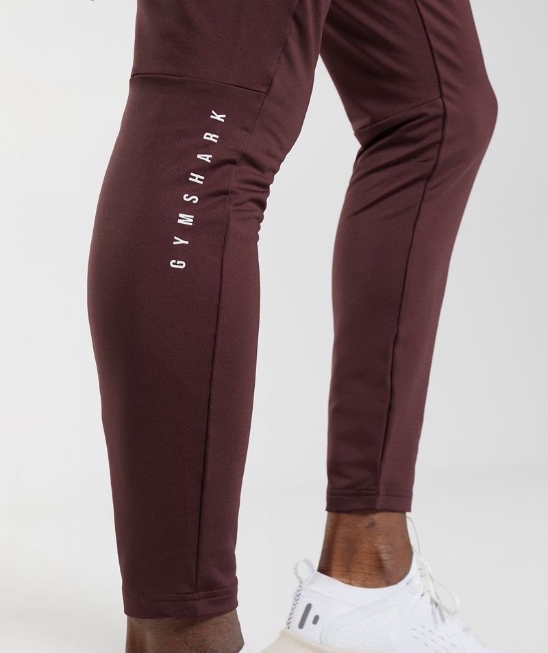 Men's Gymshark Sport Joggers Burgundy | USA  7401-XNGTE