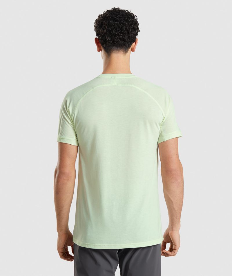 Men's Gymshark Studio Amplify T-Shirts Green | USA  3509-SDVLX