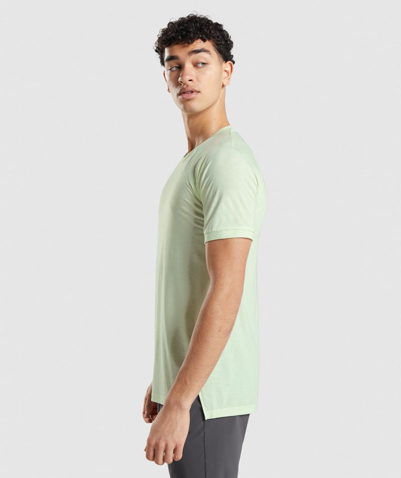 Men's Gymshark Studio Amplify T-Shirts Green | USA  3509-SDVLX