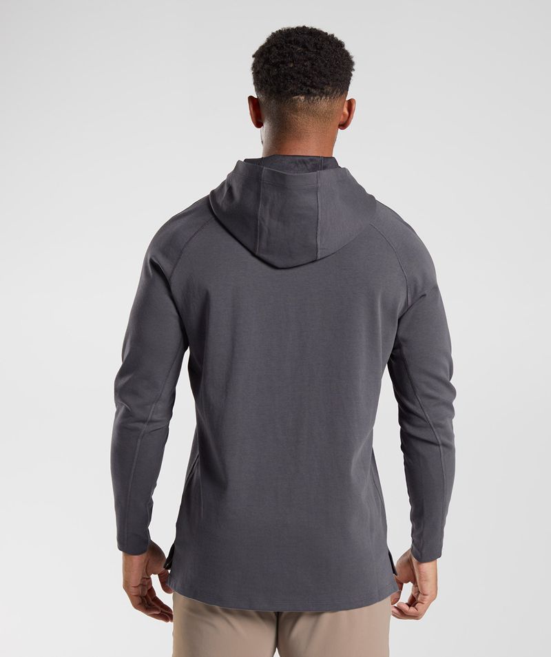 Men's Gymshark Studio Hoodie Grey | USA  2143-NZOBU