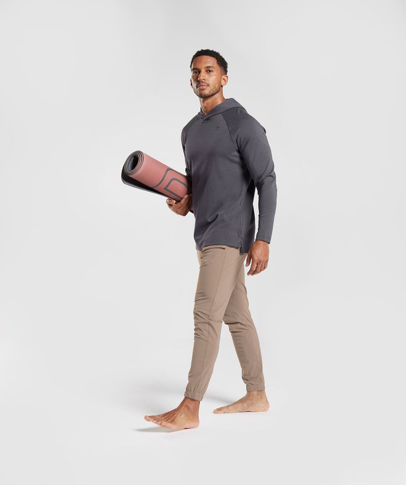 Men's Gymshark Studio Hoodie Grey | USA  2143-NZOBU