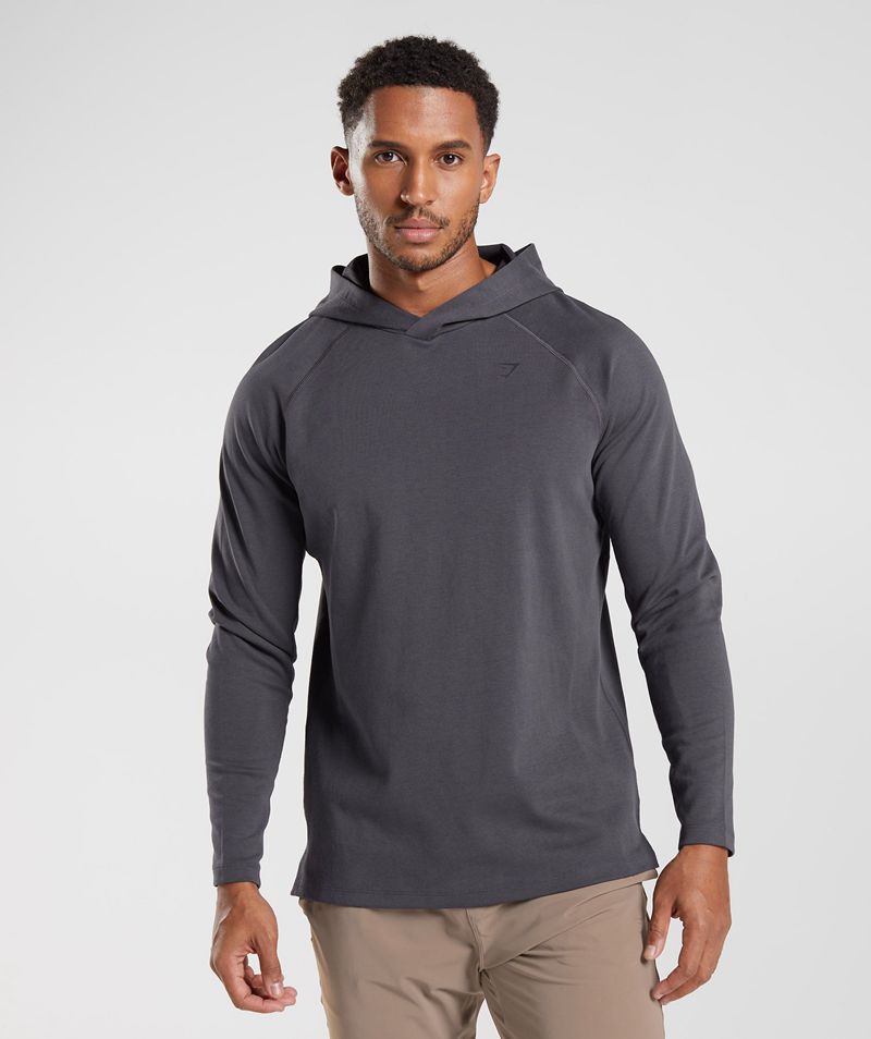 Men\'s Gymshark Studio Hoodie Grey | USA  2143-NZOBU