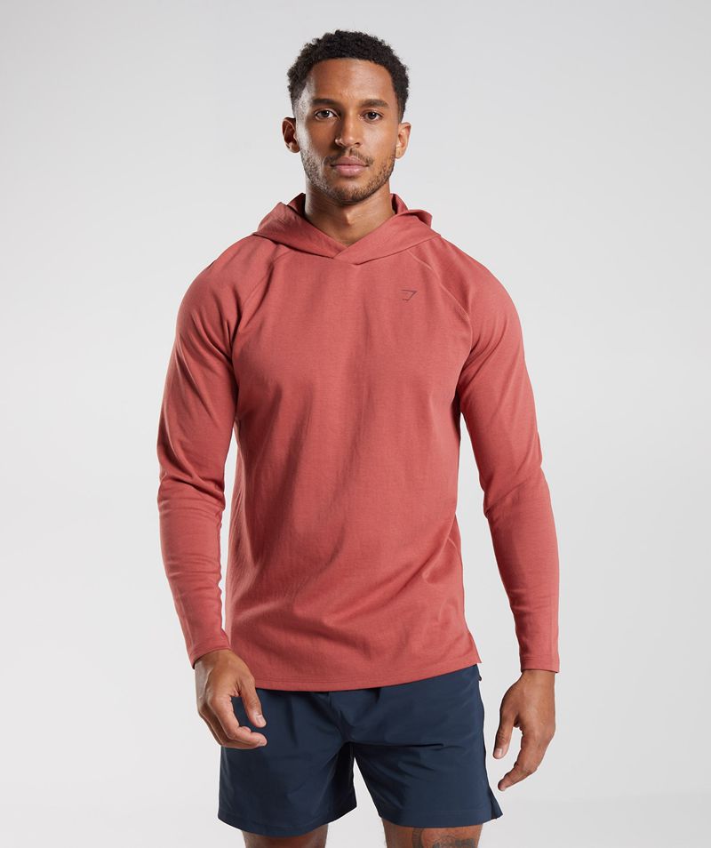 Men\'s Gymshark Studio Hoodie Rose | USA  9247-TPDCM