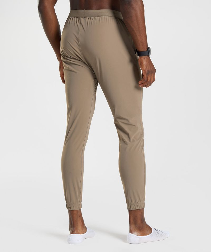 Men's Gymshark Studio Joggers Brown | USA  4259-NMUOR