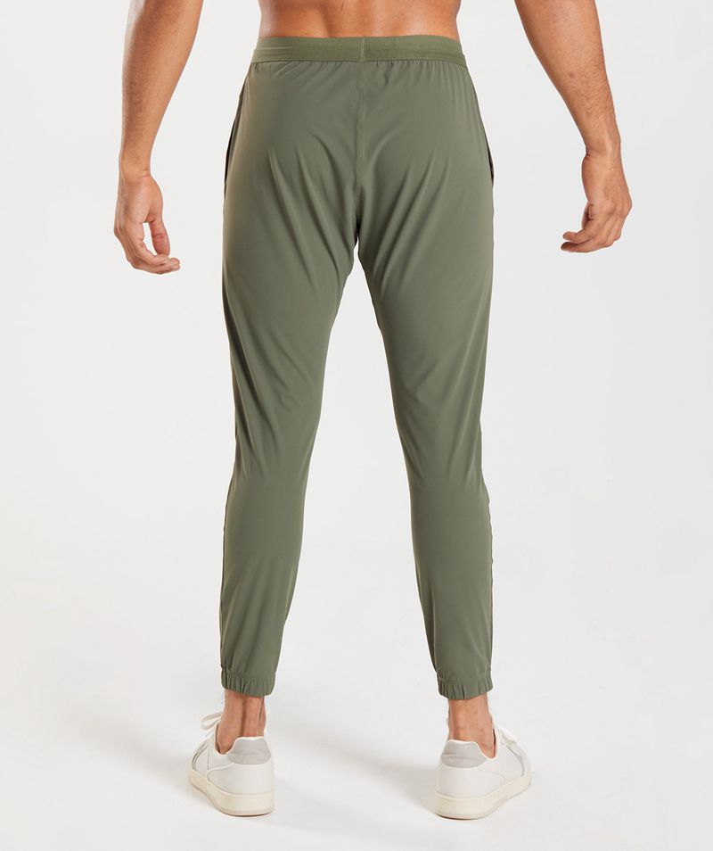 Men's Gymshark Studio Joggers Olive | USA  0684-FGRXV