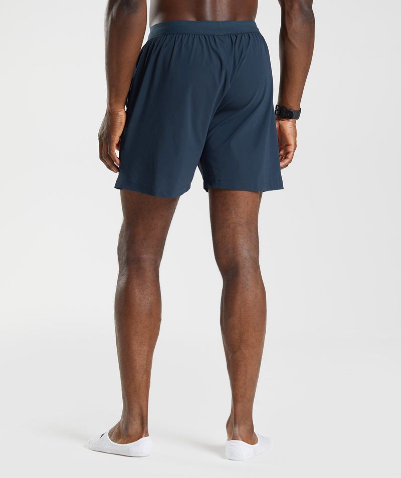 Men's Gymshark Studio Shorts Navy | USA  4957-ABHZI