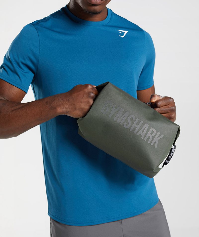 Men's Gymshark X-Series Toiletry Bags Olive | USA  0271-QGTYD