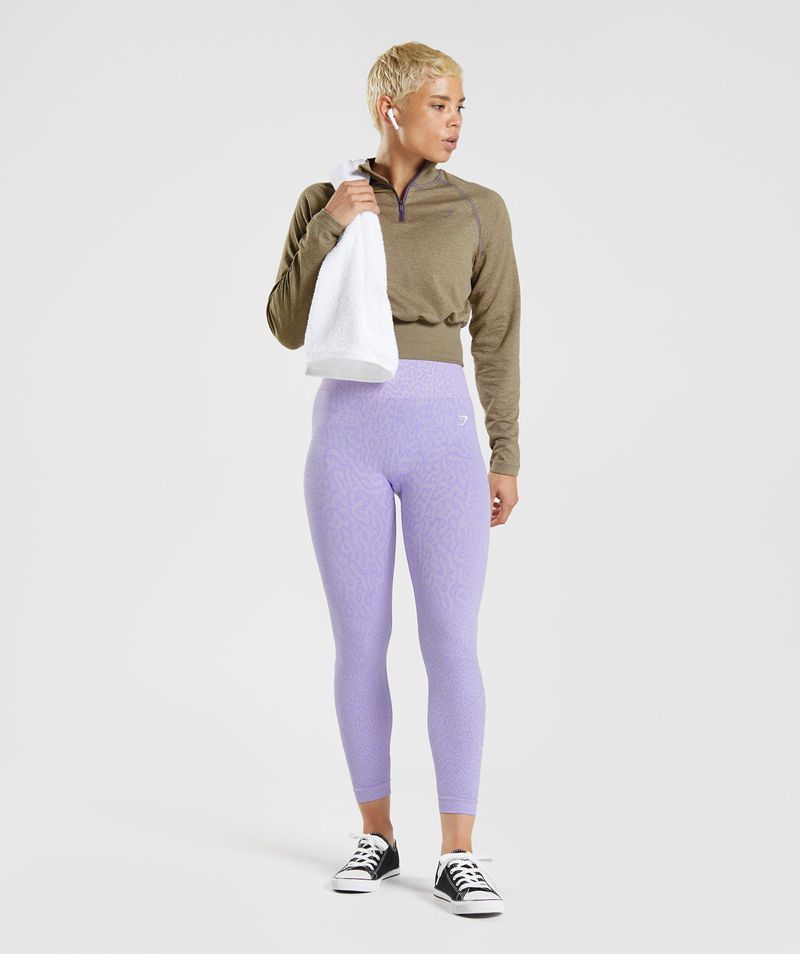 Women's Gymshark 315 Long Sleeve Warmup Tops Beige | USA  1047-YEVQF