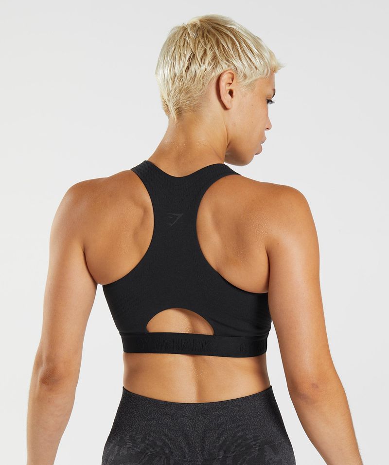 Women's Gymshark 315 Performance High Neck Sports Bra Black | USA  6502-FEYNR