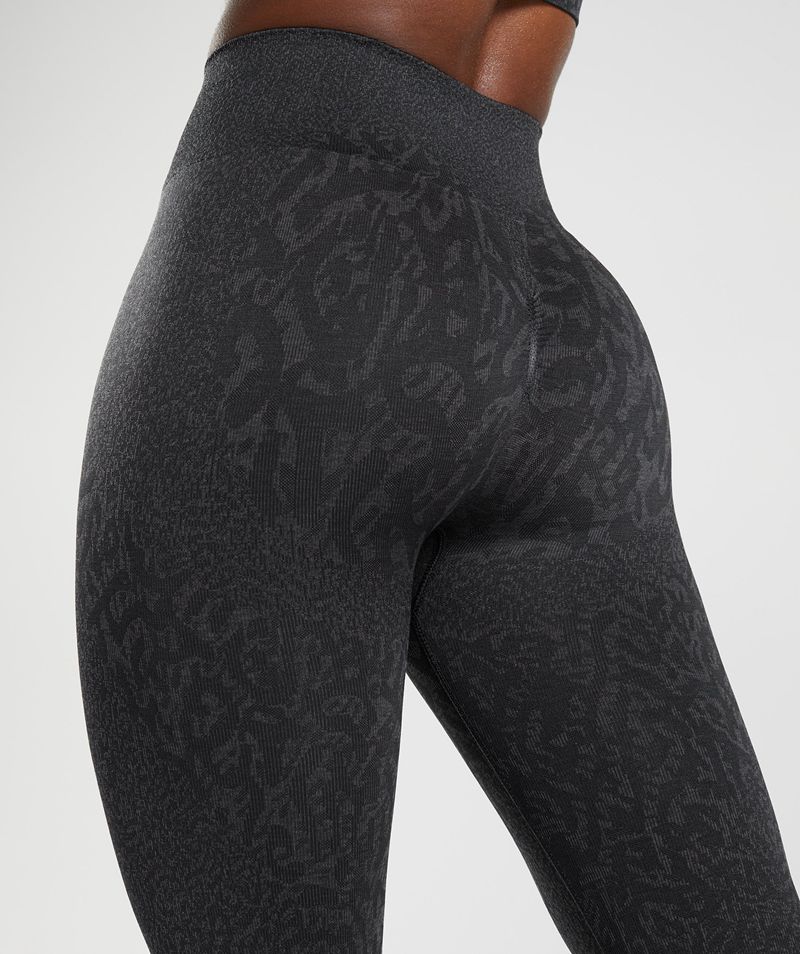 Women's Gymshark Adapt Animal Seamless Leggings Black | USA  0543-TJVRN