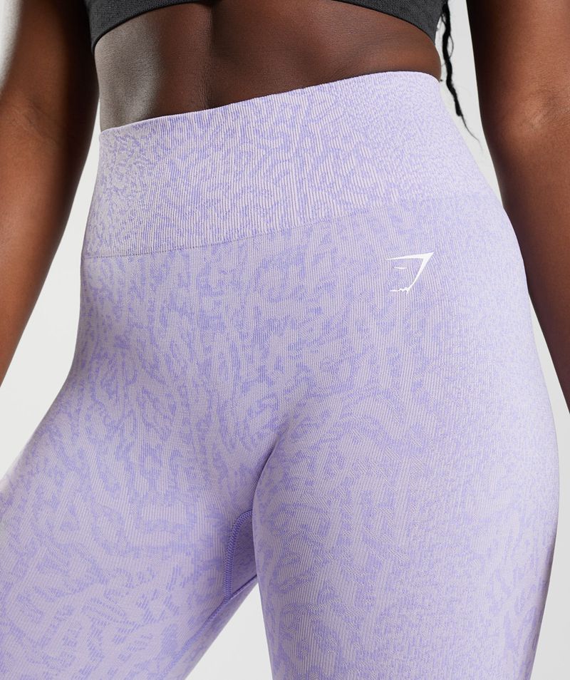 Women's Gymshark Adapt Animal Seamless Leggings Purple | USA  1056-BXUVG