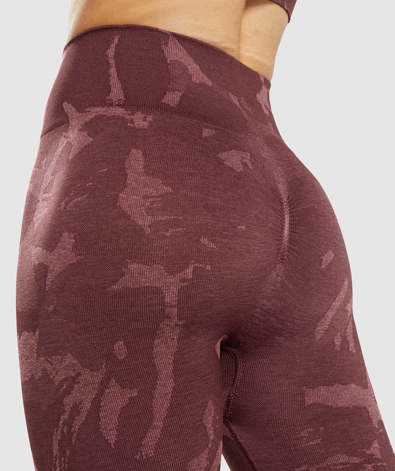 Women's Gymshark Adapt Camo Seamless Leggings Brown | USA  9075-DRVUM