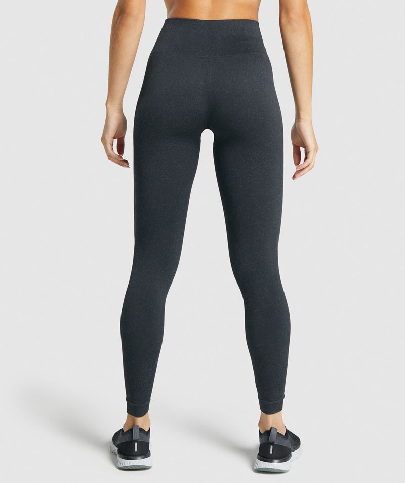 Women's Gymshark Adapt Fleck Seamless Leggings Black | USA  2698-LPVSY