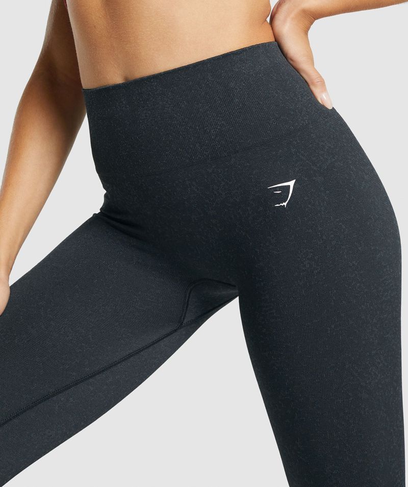 Women's Gymshark Adapt Fleck Seamless Leggings Black | USA  2698-LPVSY