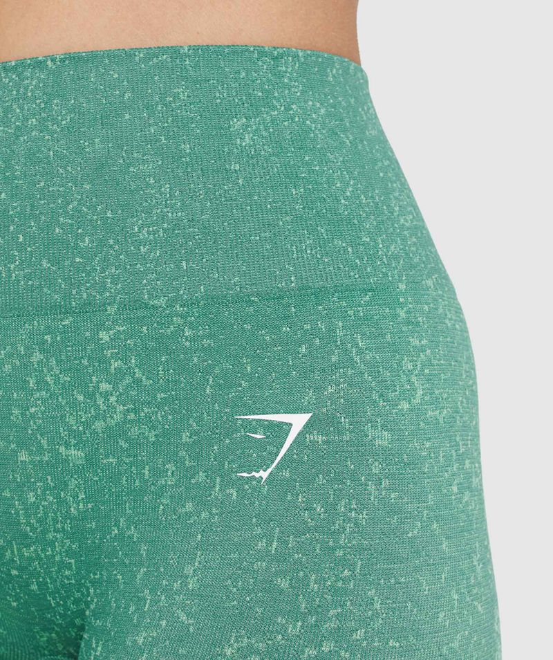 Women's Gymshark Adapt Fleck Seamless Leggings Green | USA  7341-SBULV