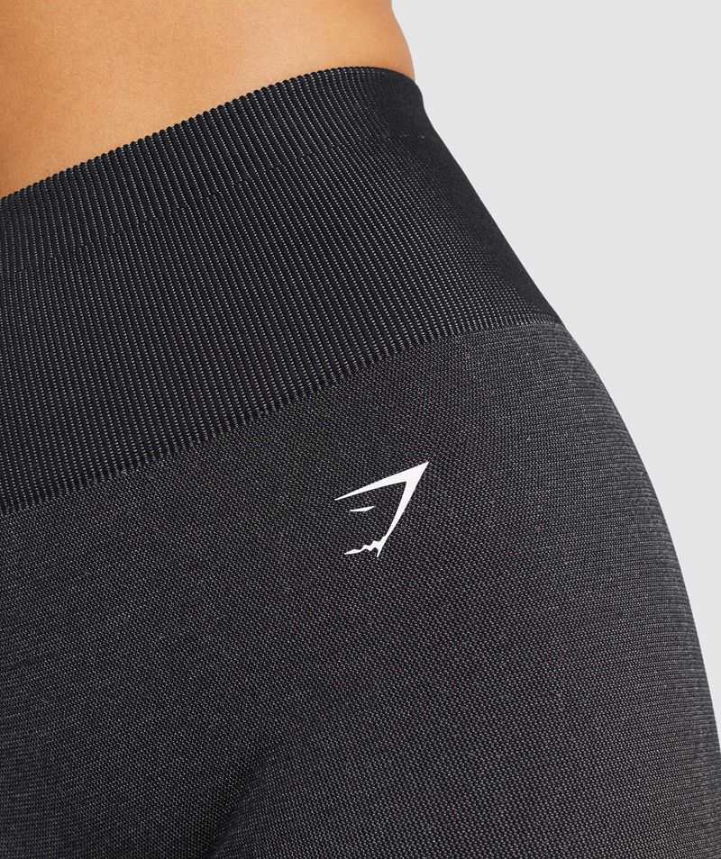 Women's Gymshark Adapt Ombre Seamless Leggings Black | USA  8902-LBWDZ