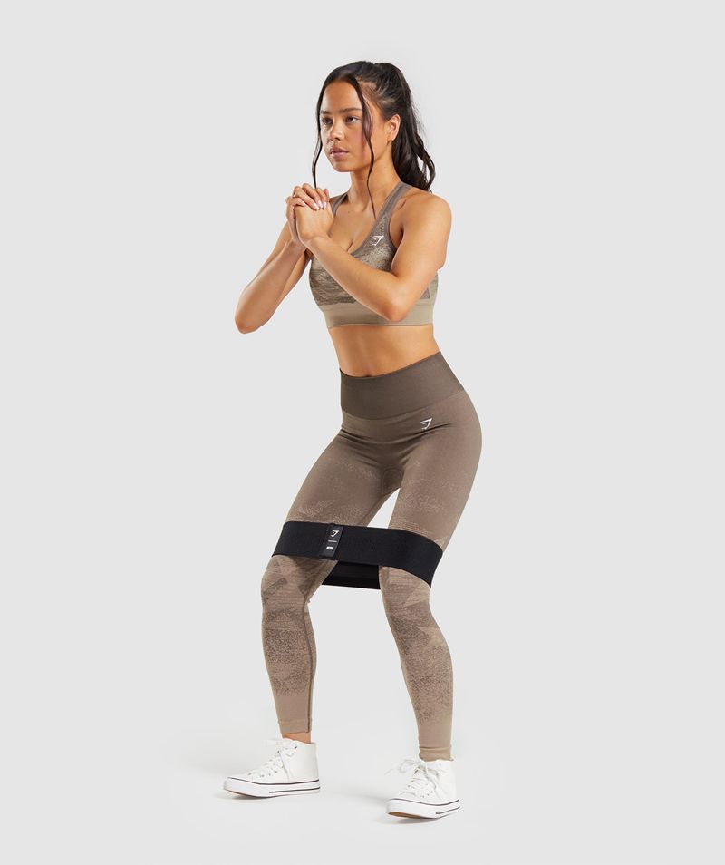 Women's Gymshark Adapt Ombre Seamless Leggings Brown | USA  9406-VWMRF