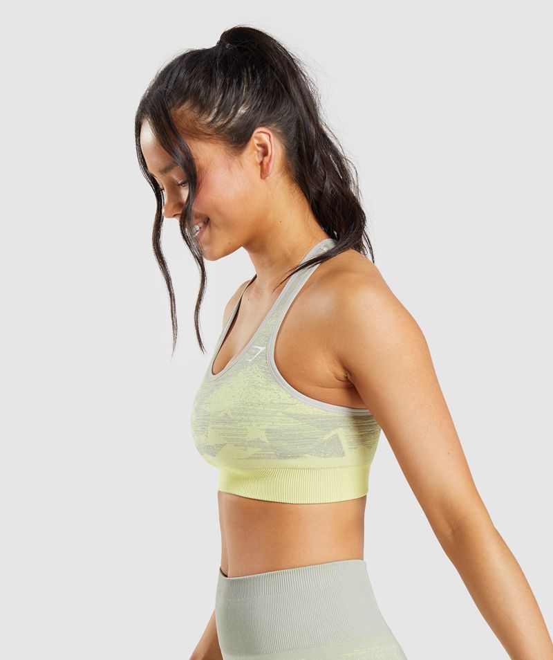 Women's Gymshark Adapt Ombre Seamless Sports Bra Grey | USA  2180-GVUPI