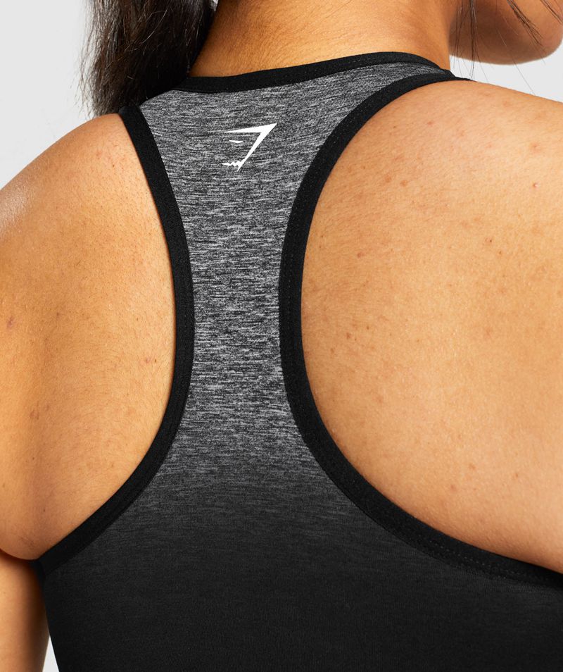 Women's Gymshark Adapt Ombre Seamless Sports Bra Black | USA  2438-CHOUZ