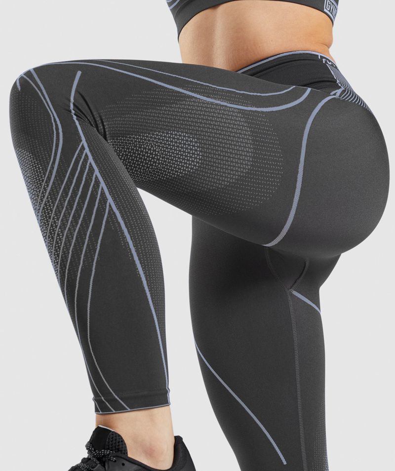 Women's Gymshark Apex Seamless High Rise Leggings Grey | USA  5682-HILCY