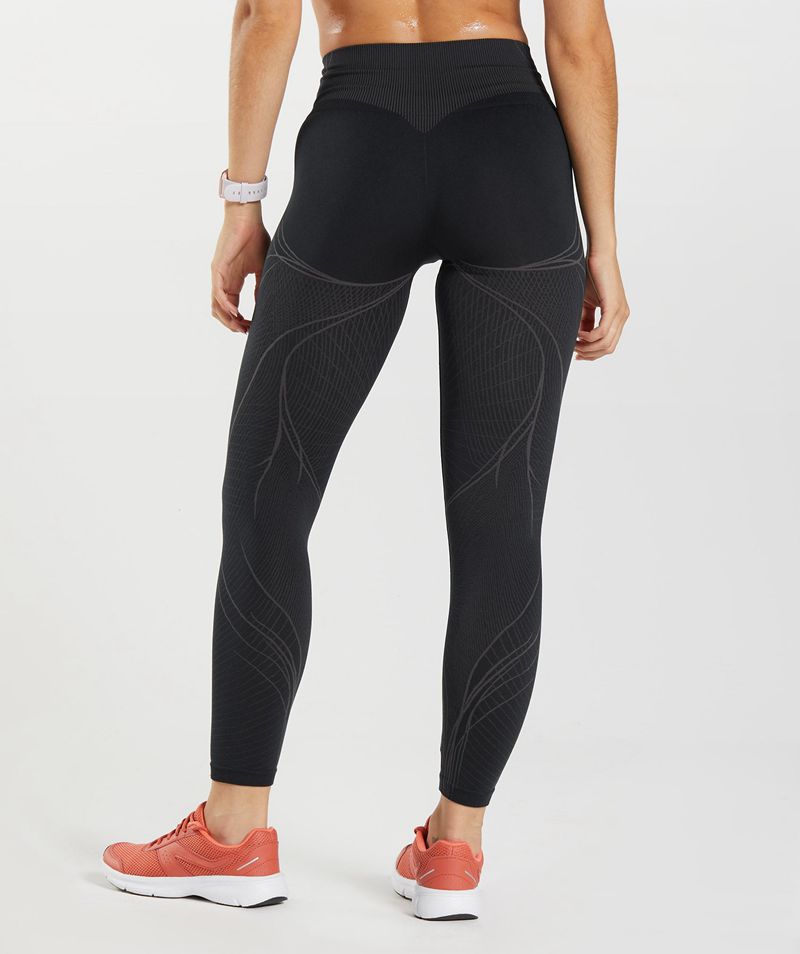 Women's Gymshark Apex Seamless Leggings Black | USA  3180-YOTIQ