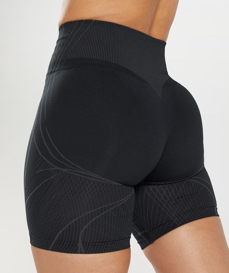 Women's Gymshark Apex Seamless Shorts Black | USA  9416-BAYCS