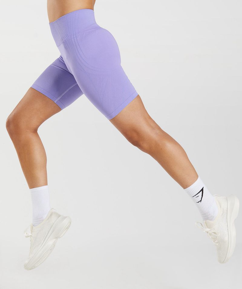 Women's Gymshark Apex Seamless Shorts Purple | USA  3652-OPGCW