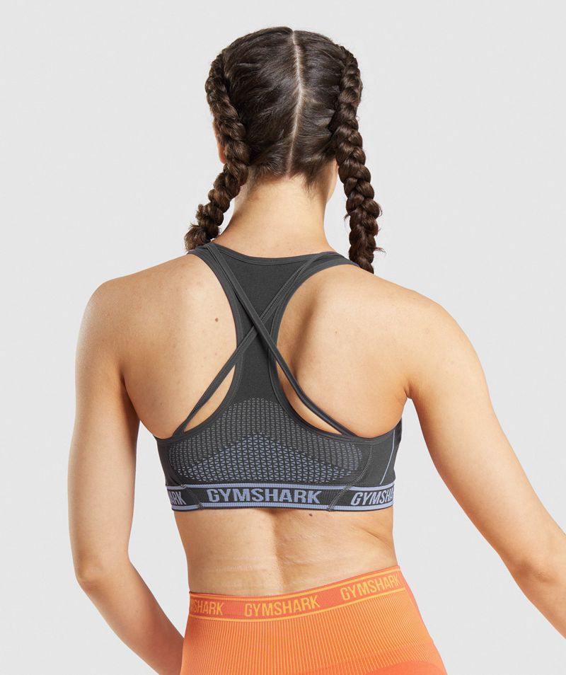 Women's Gymshark Apex Seamless Sports Bra Grey | USA  1842-GVBHX