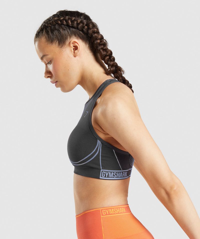 Women's Gymshark Apex Seamless Sports Bra Grey | USA  1842-GVBHX