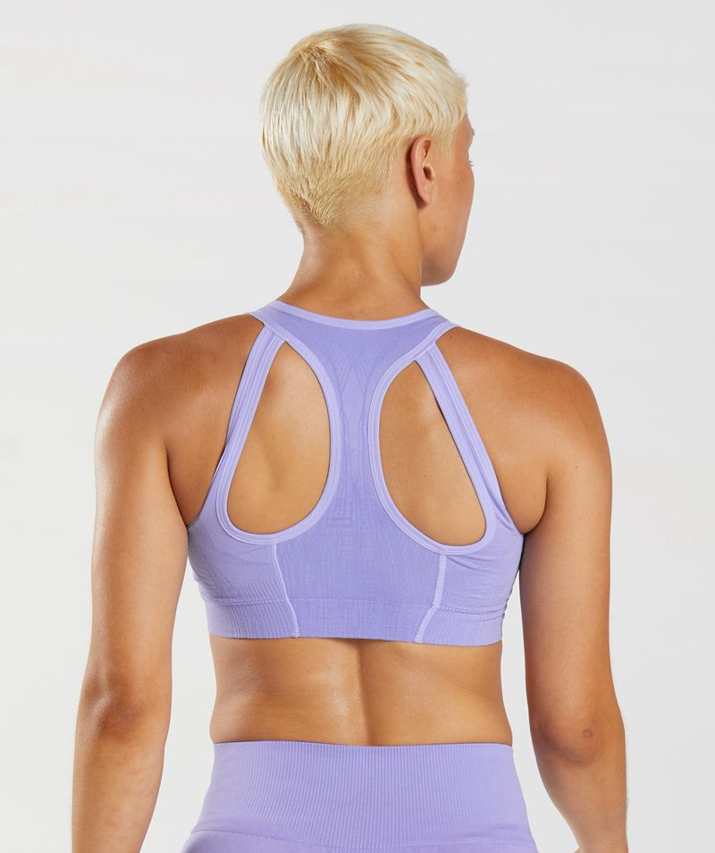 Women's Gymshark Apex Seamless Sports Bra Purple | USA  8513-VGZAP