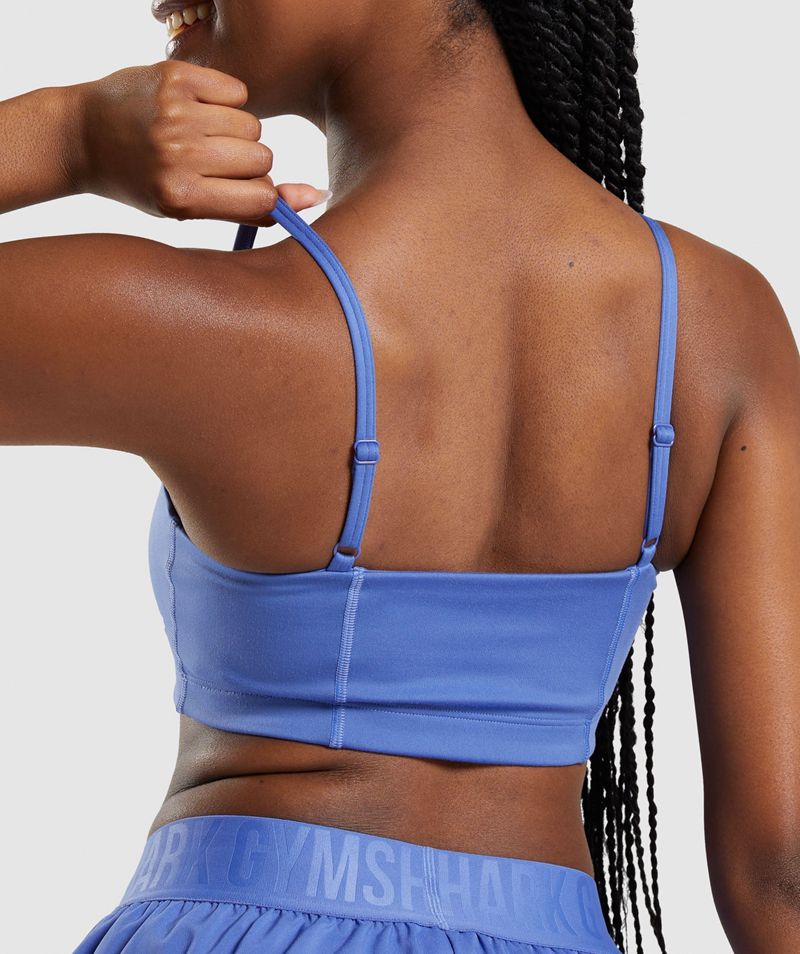 Women's Gymshark Bandeau Sports Bra Blue | USA  9604-INFUD