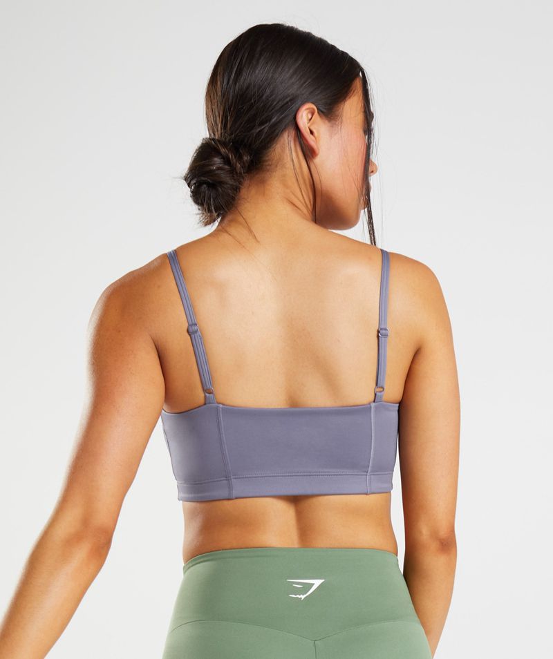 Women's Gymshark Bandeau Sports Bra Purple | USA  5368-RKMIG