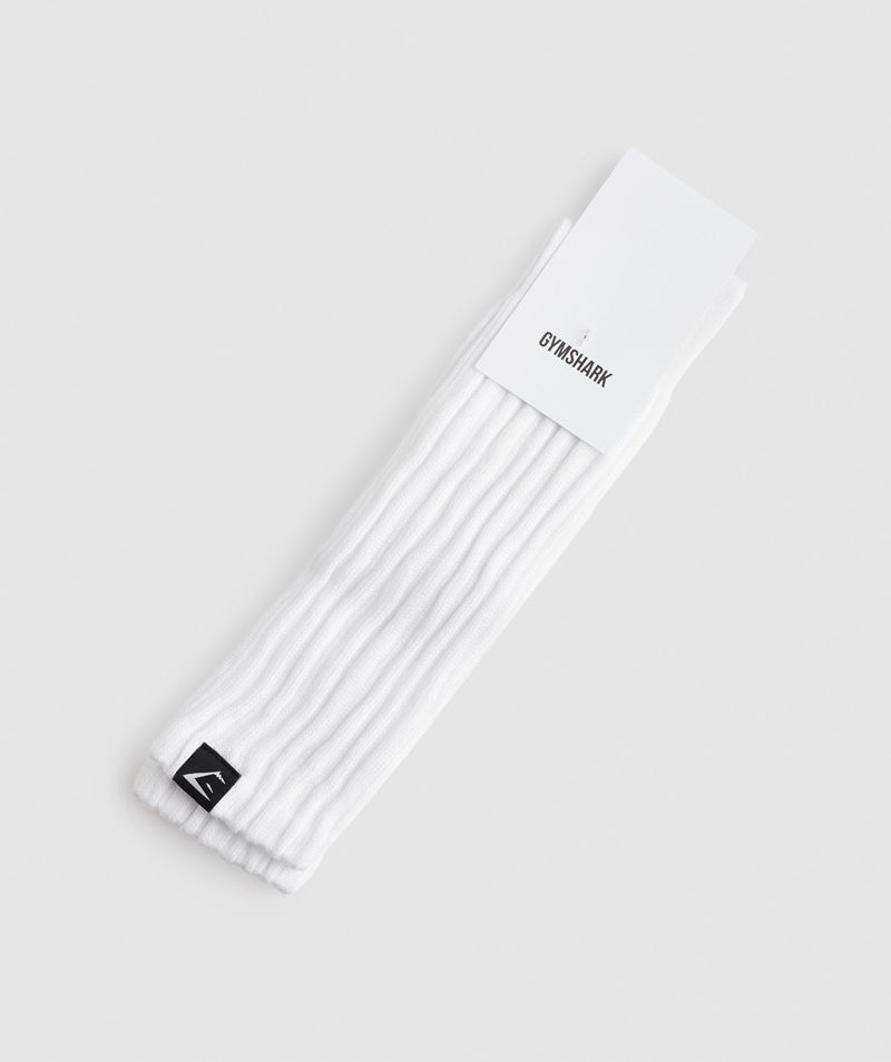 Women's Gymshark Comfy Rest Day Socks White | USA  9375-XRKAZ