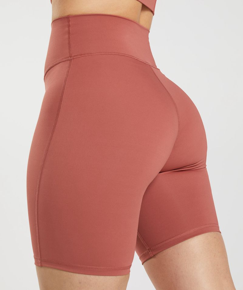 Women's Gymshark Elevate Cycling Shorts Rose | USA  6305-SNBIG