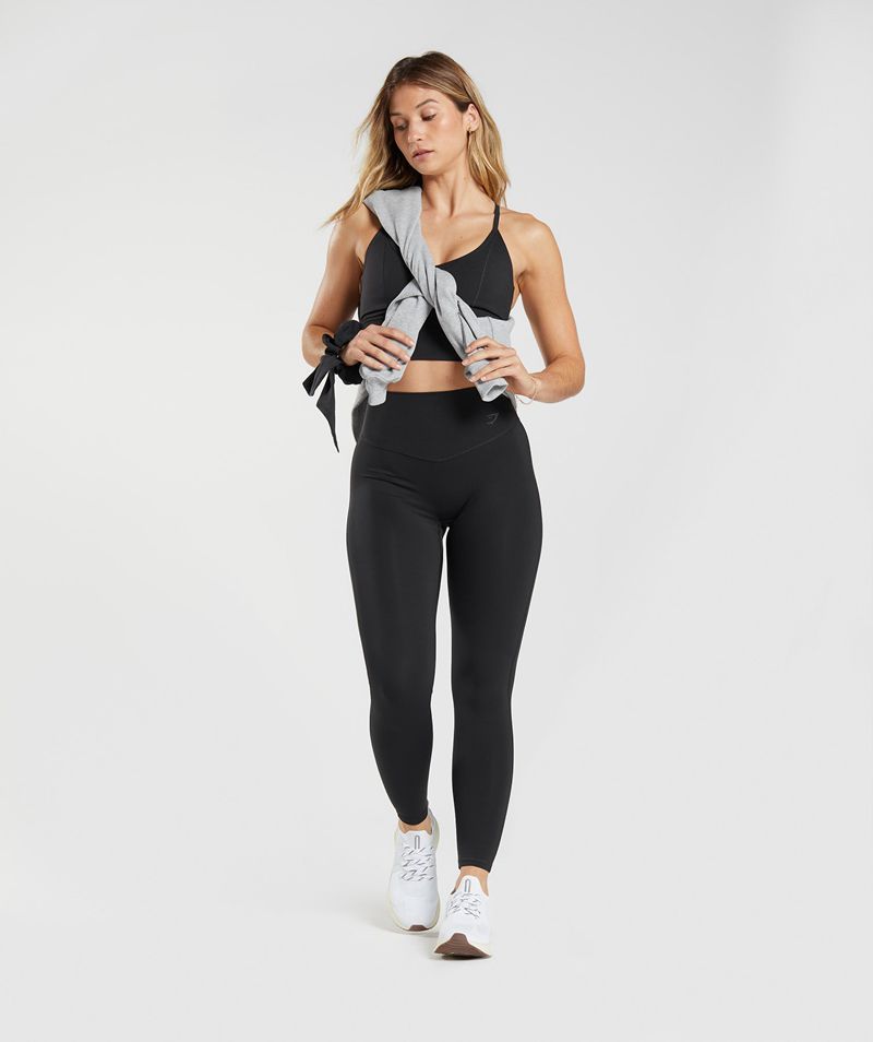 Women's Gymshark Elevate Leggings Black | USA  9306-KXFJB