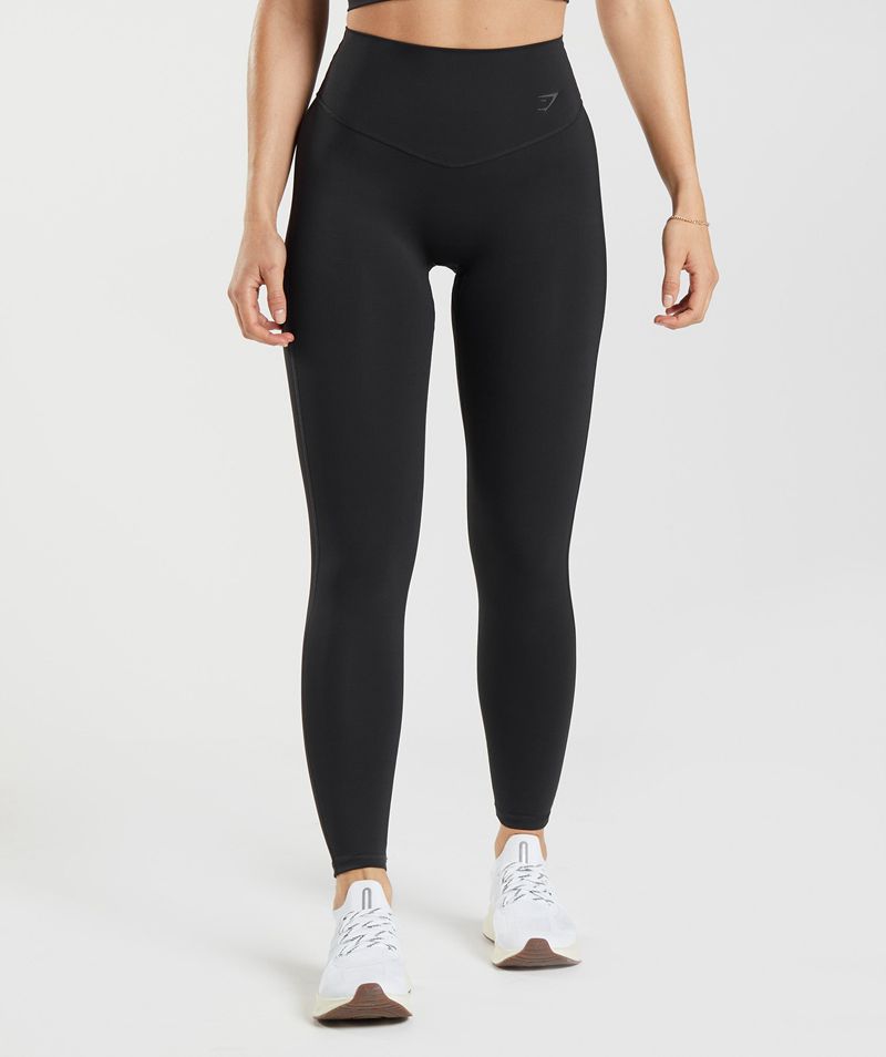 Women\'s Gymshark Elevate Leggings Black | USA  9306-KXFJB