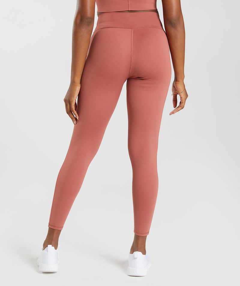 Women's Gymshark Elevate Leggings Rose | USA  4289-PJHBR