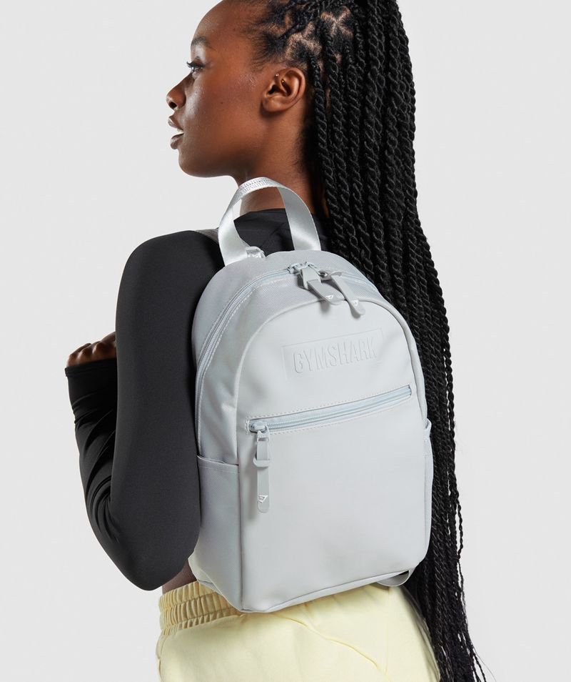 Women's Gymshark Everyday Mini Backpack Light Grey | USA  6503-NMKZA