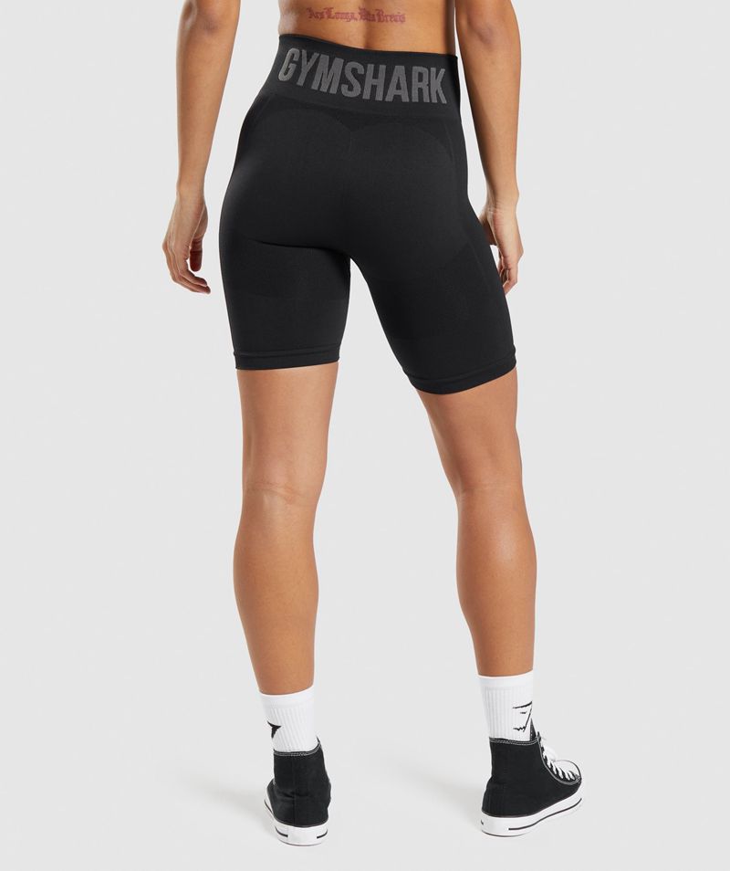 Women's Gymshark Flex Cycling Shorts Black | USA  4306-BDVRW