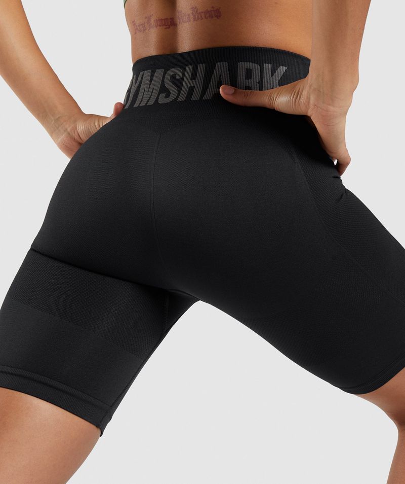 Women's Gymshark Flex Cycling Shorts Black | USA  4306-BDVRW